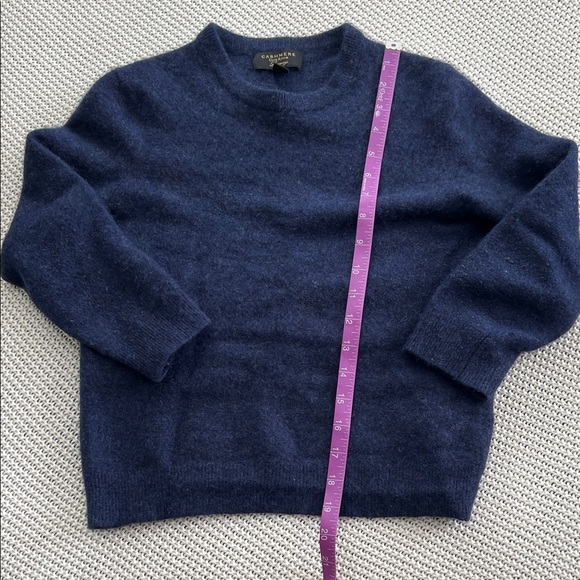 Club Room Navy Crewneck Sweater - Picture 6 of 6